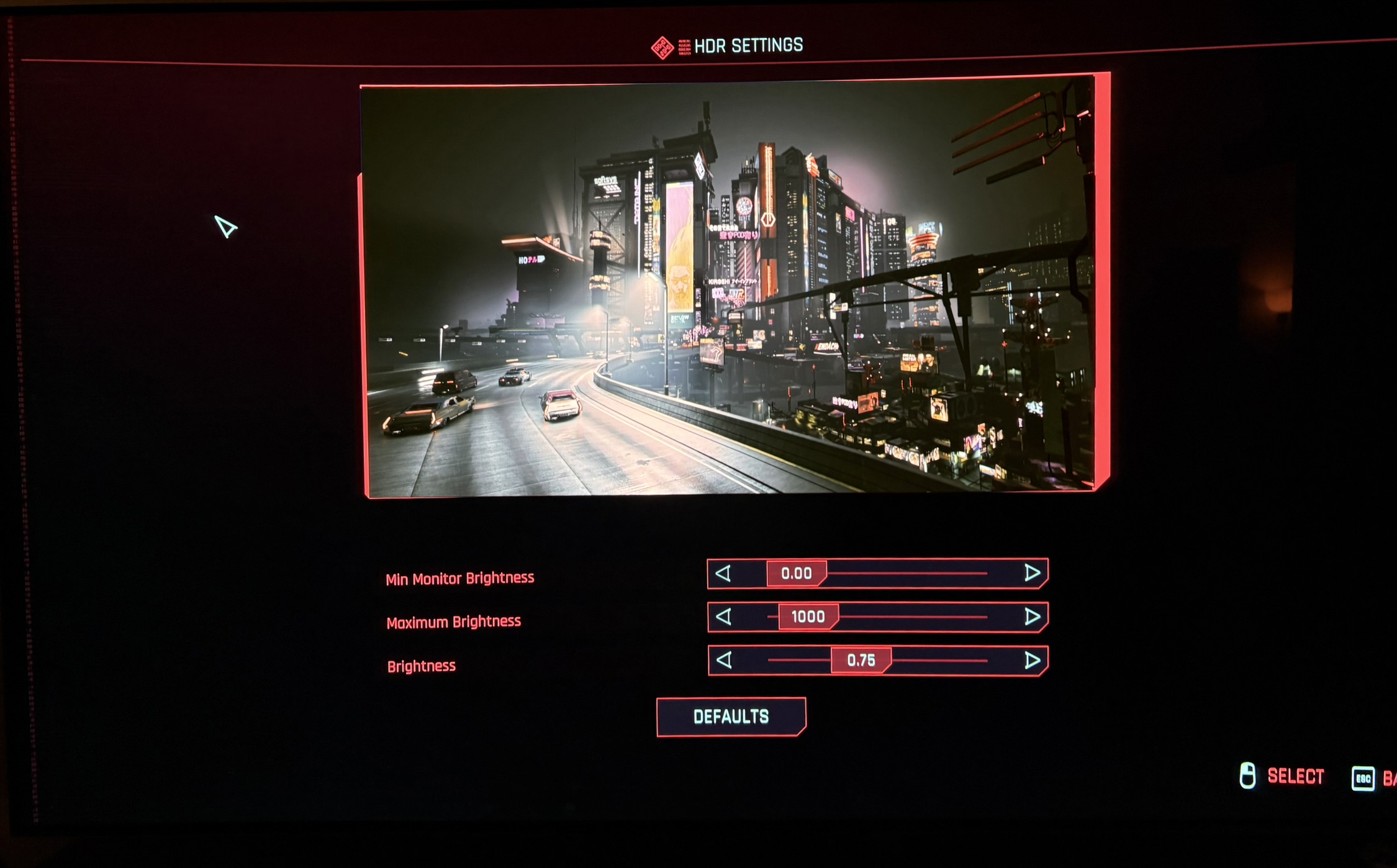 Cyberpunk 2077 PC HDR screenshot