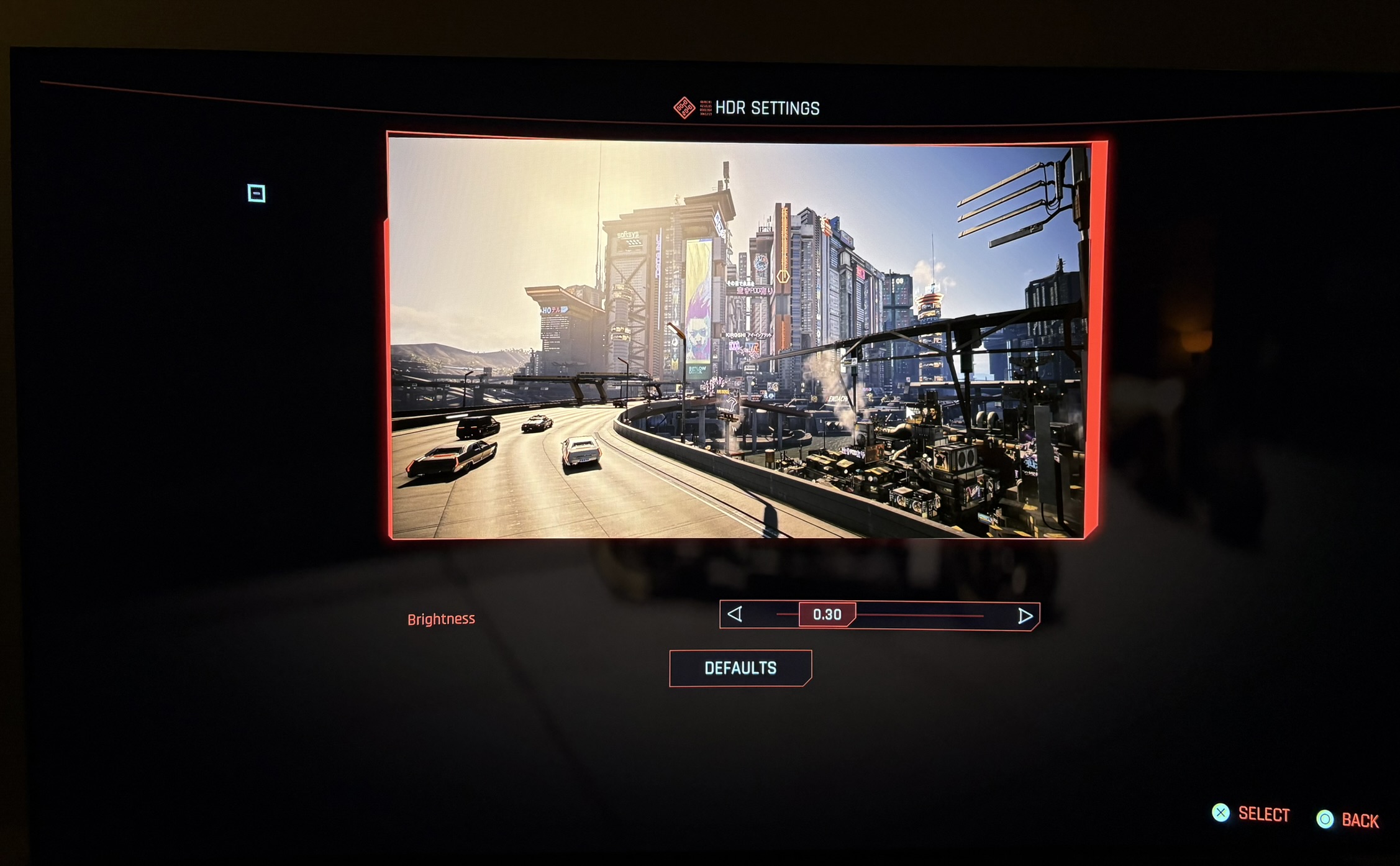 Cyberpunk 2077 PS5 HDR screenshot